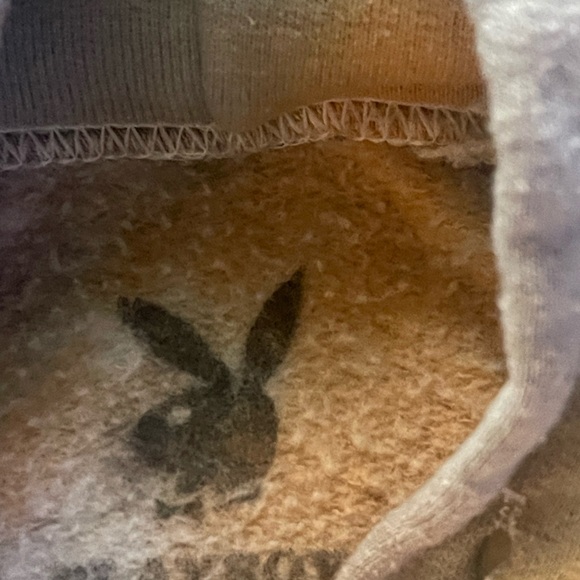 Playboy tye-dyed hooded sweatshirt. Size small - Picture 3 of 3